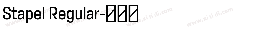 Stapel Regular字体转换